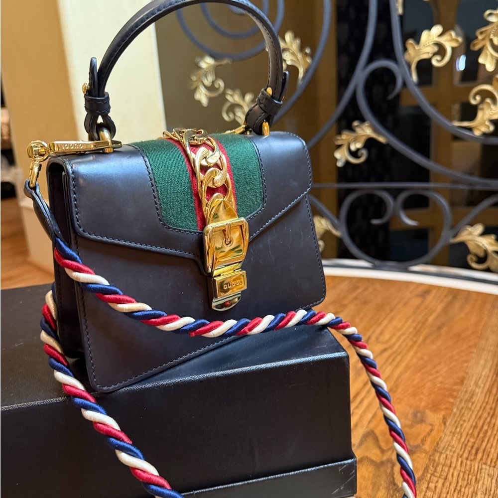 Gucci bag with gucci custom strap